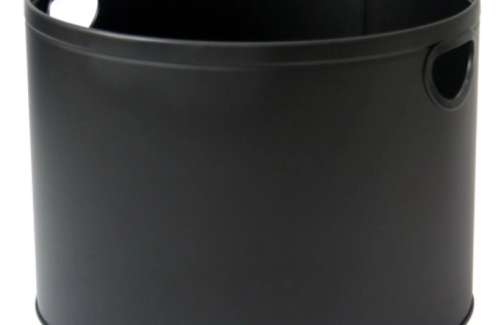 Kulatý kovový koš na dřevo Aduro