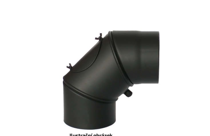Koleno kouřovodu Bertrams bez víčka - úhel 33 stupňů ∅200