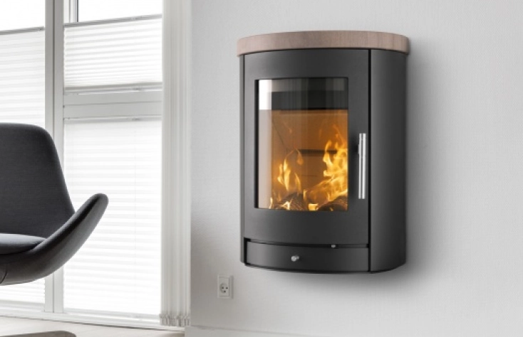 Heta Scan-Line 850 Wall - závěsná krbová kamna