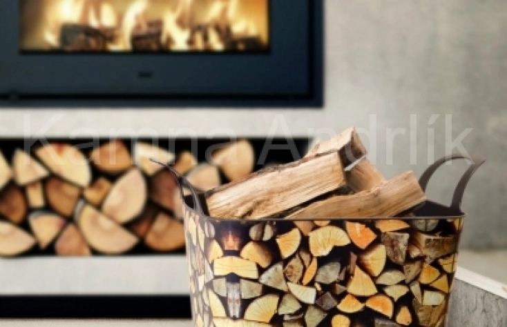 Koš na dřevo Woody