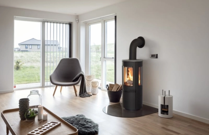 Heta Scan-Line 8 - krbová kamna s bočním prosklením