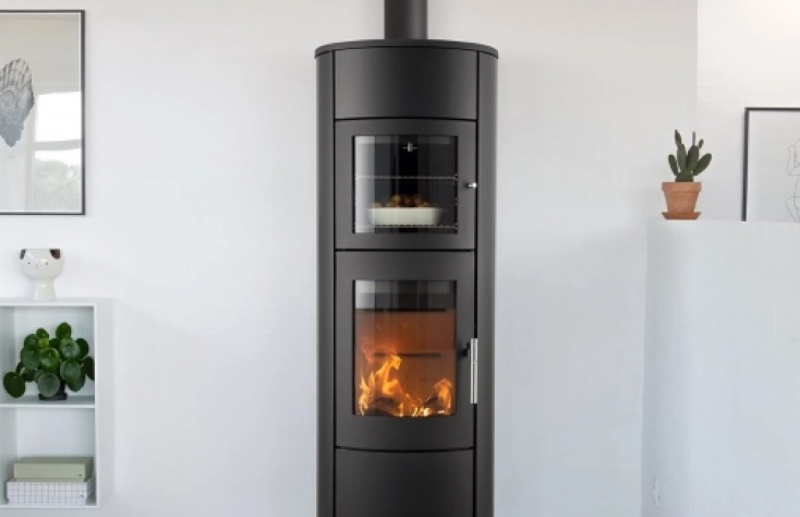 Heta Scan-Line 830XL-B - krbová kamna s troubou a akumulací