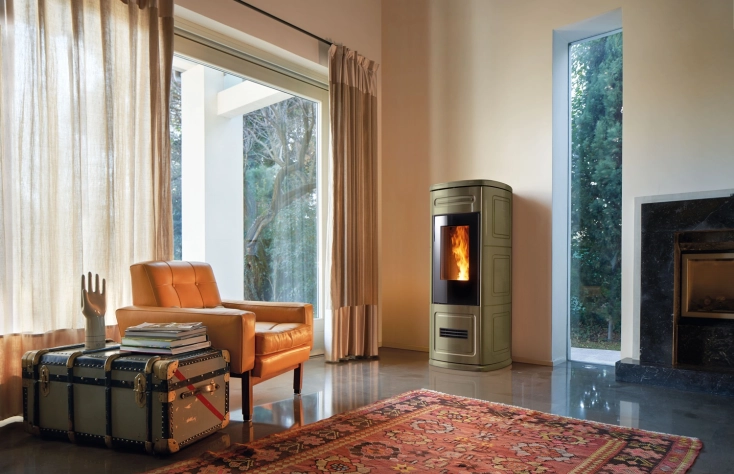 Piazzetta P230 C s keramickou základnou - krbová kamna