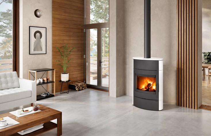 Romotop NAVIA H keramika - krbová kamna s akumulací