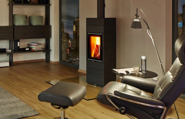 Leda CORNA TEC (s katalyzátorem) - černý lak - litinová krbová kamna