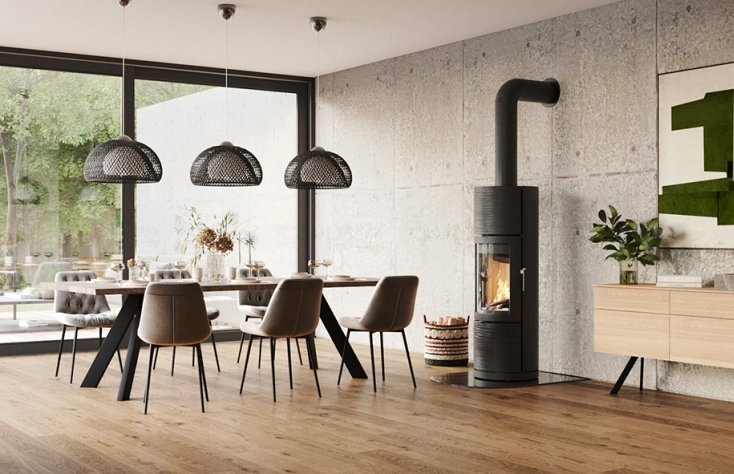 Leda GREENA NATURE - litinová krbová kamna