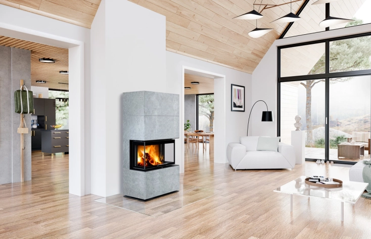 Romotop CARA C kámen - akumulační designový krb
