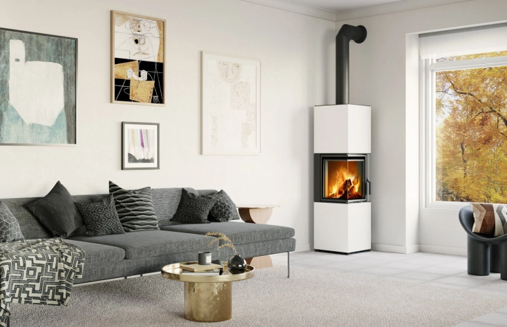 Romotop HARMONY L(R) keramika - akumulační designový krb