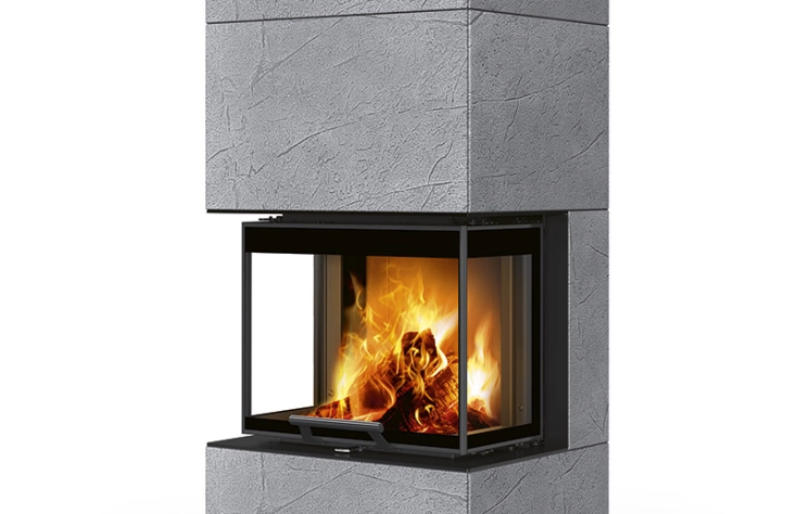 Romotop CARA CS Thermaline šedý - akumulační designový krb